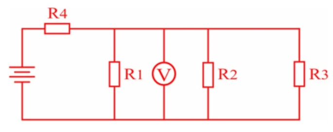 Voltímetro em paralelo com R1
