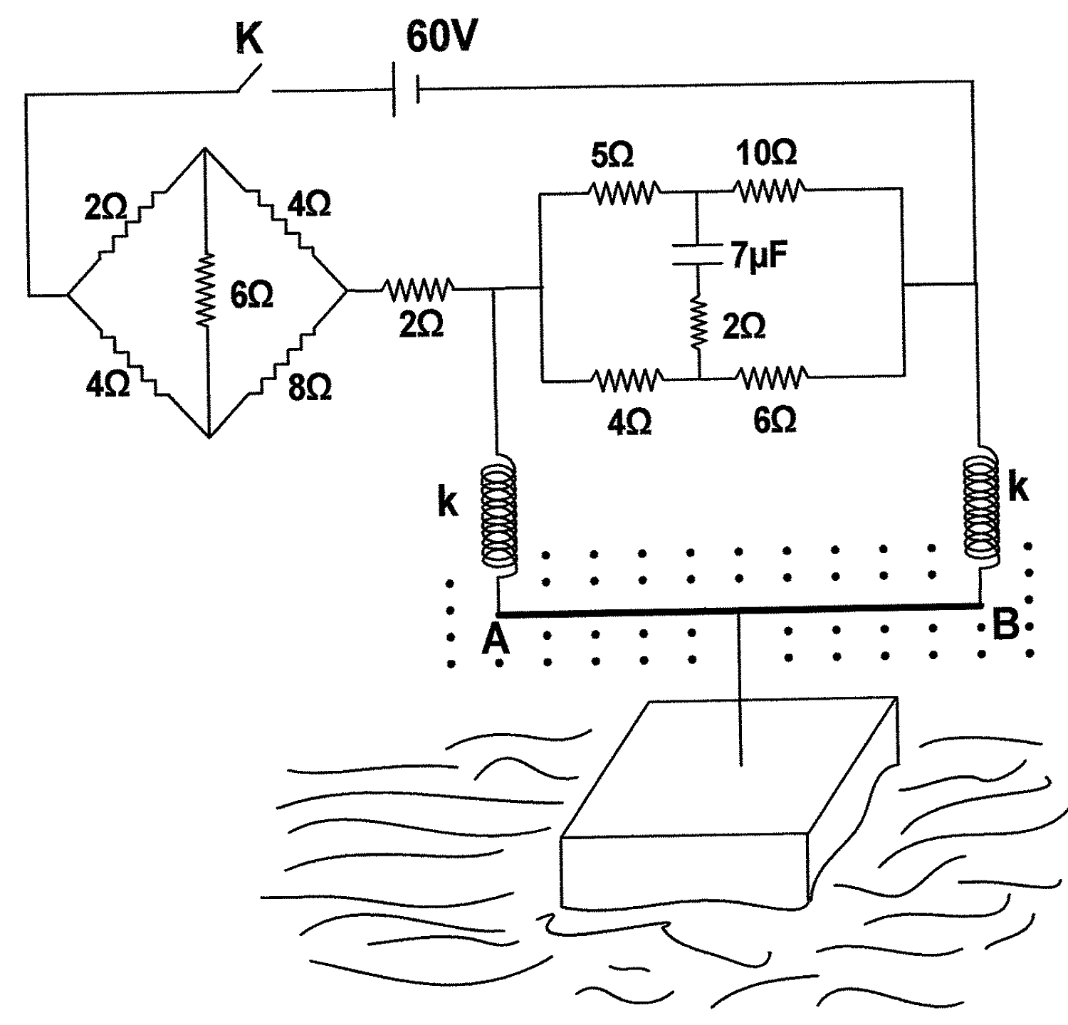 Diagrama da questão 03 da Escola Naval 2007, extraído da página 7 do caderno