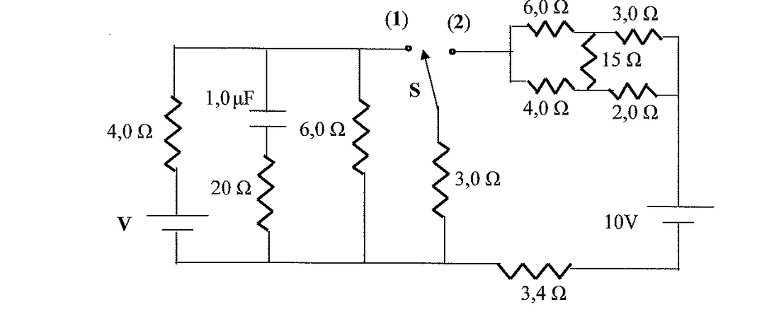 Figura 1: eletricidade — circuitos elétricos — potência e chave, prova Escola Naval 2009, questão 29