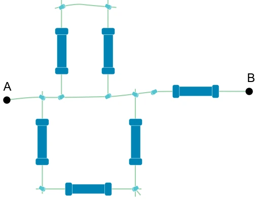 Curto-circuito — figura da questão 47, SIS 2017, etapa 3