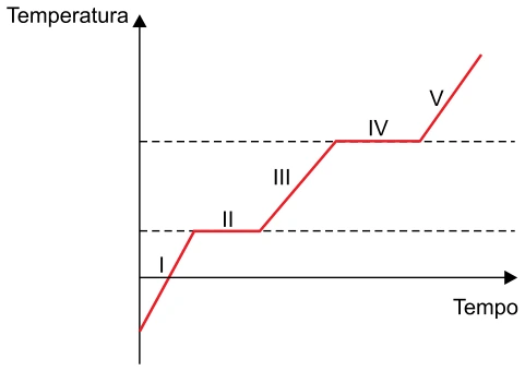 Curvas de Aquecimento — figura da questão 47, SIS 2018, etapa 2