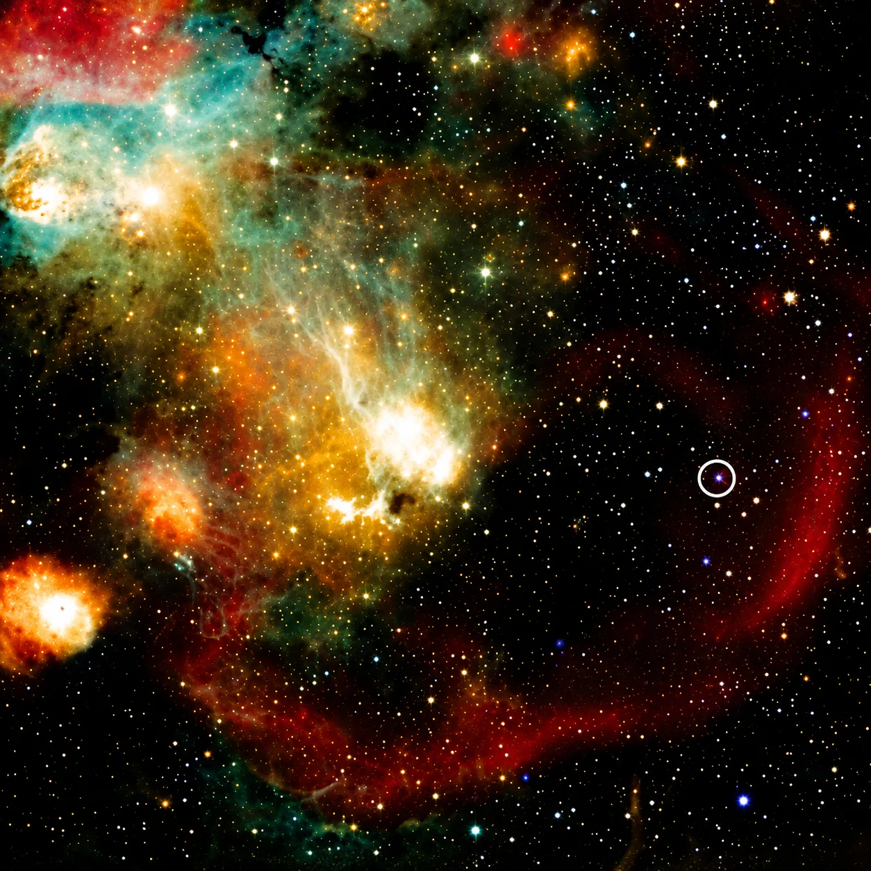 Objeto celeste ASKAP J1832-091 ilustrado na questão 45
