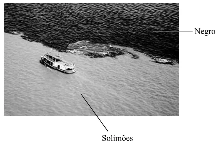 Encontro das águas dos rios Negro e Solimões