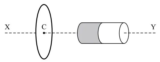 Espira circular e ímã cilíndrico