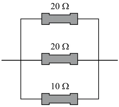 Alternativa D — associação de resistores