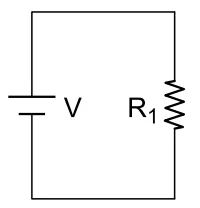 Alternativa D — associação de R₁ e R₂ à bateria
