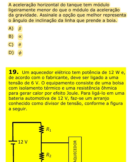 Figura da questão 19 da UECE 2014.1