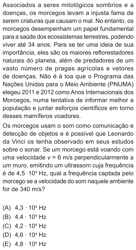 Questão 18 de Unifor Medicina 2022.2: Eco e efeito Doppler — enunciado, figura e alternativas originais