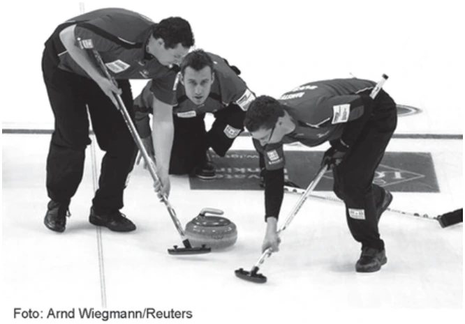 Mecânica — Atrito — Curling: figura do caderno original