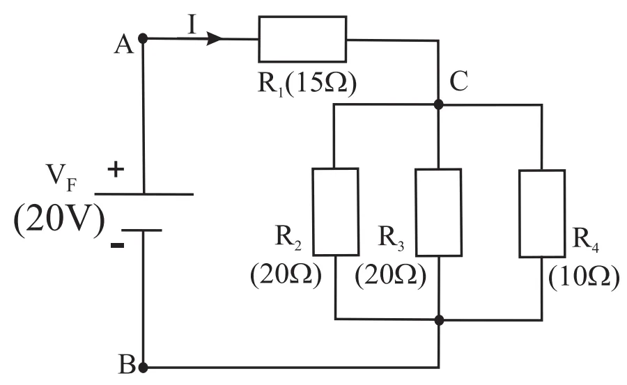 Circuito elétrico da questão 38