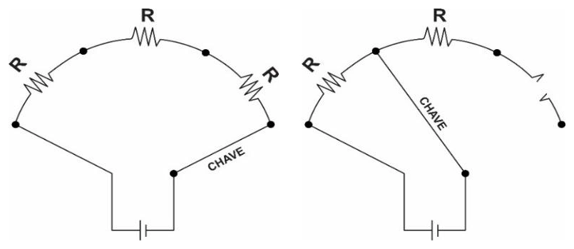 Alternativa C: par de diagramas elétricos do chuveiro