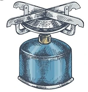 Fogareiro portátil a gás