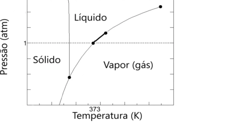 Alternativa D: trajetória sobre a curva de coexistência no diagrama de fases