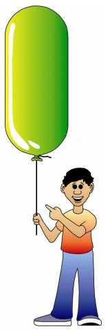 Empuxo e equilíbrio de balão com hélio — figura original da questão 2, módulo 2