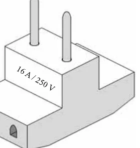 Benjamim com a inscrição 16 A por 250 V