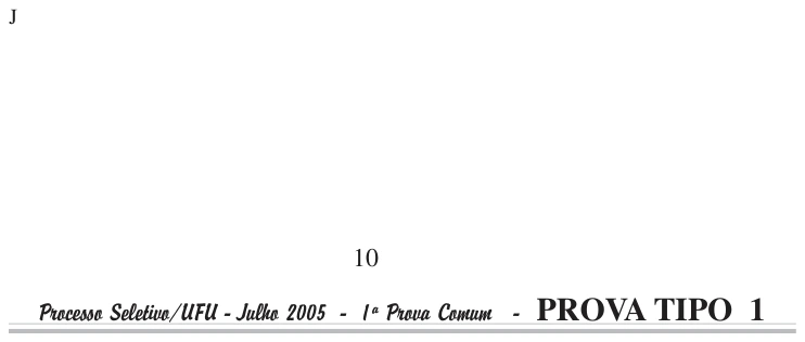 Alternativa D da questão 11, UFU 2005.2.