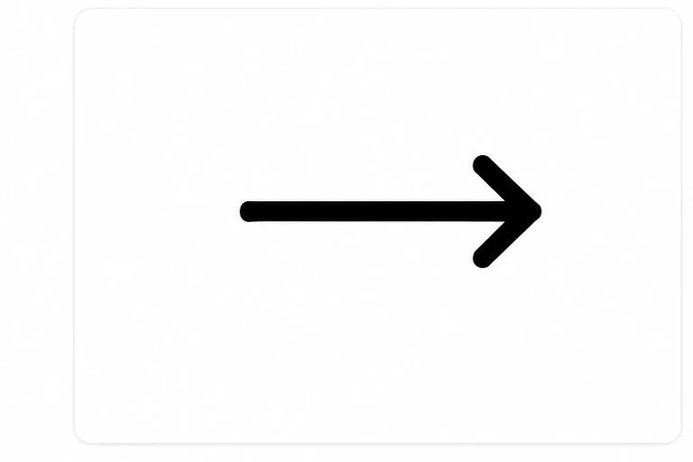 Vetor horizontal apontando para a direita