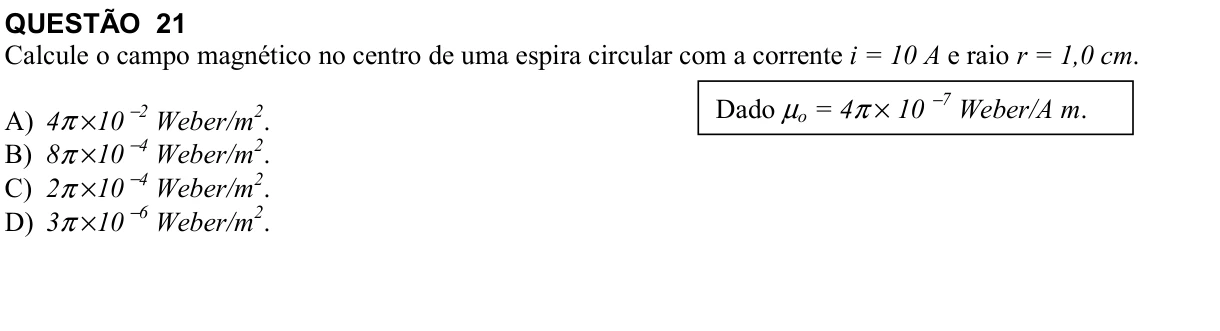Reprodução da questão 21 do PAES 2008, 3ª etapa. O texto e as informações das figuras estão descritos acima.