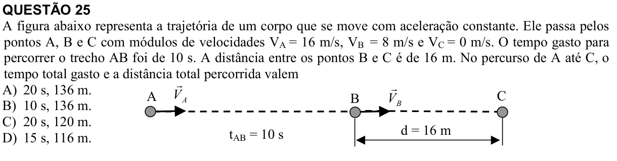 Reprodução da questão 25 do PAES 2015, 1ª etapa. O texto e as informações das figuras estão descritos acima.