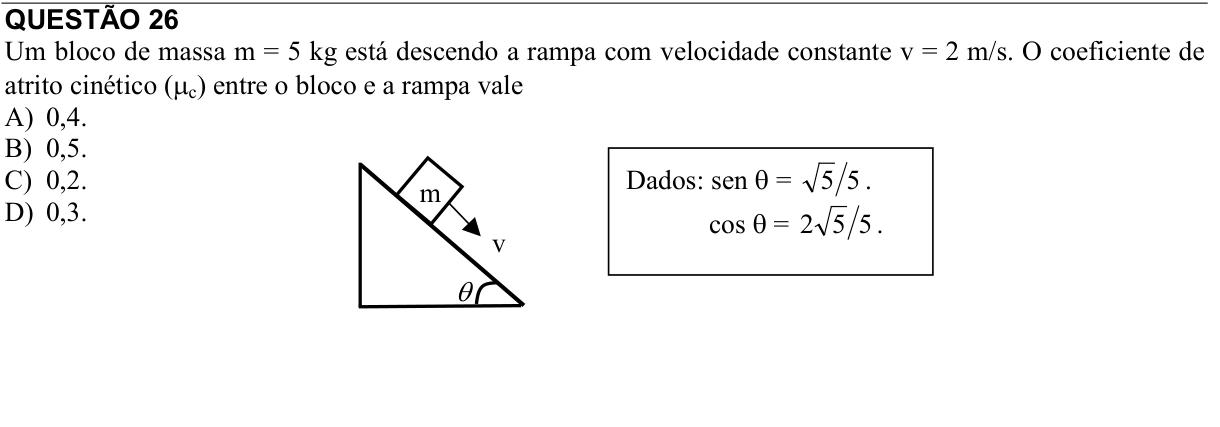 Reprodução da questão 26 do PAES 2015, 1ª etapa. O texto e as informações das figuras estão descritos acima.