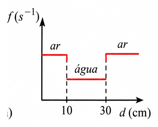 Alternativa c — gráfico de frequência da luz