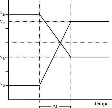 Figura da questão 48 — Colisão pelo gráfico de velocidades