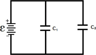 Figura da questão 45 — Carga e energia de capacitores em paralelo