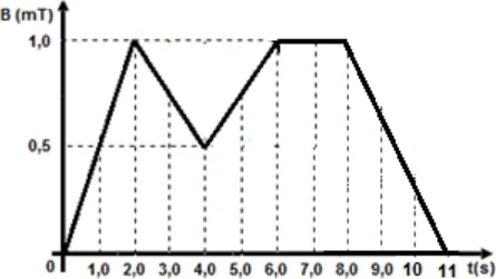 Figura da questão 48 — Inclinação do gráfico e indução