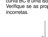 Diagrama pressão por volume do ciclo termodinâmico ABCA, com BC isotérmica