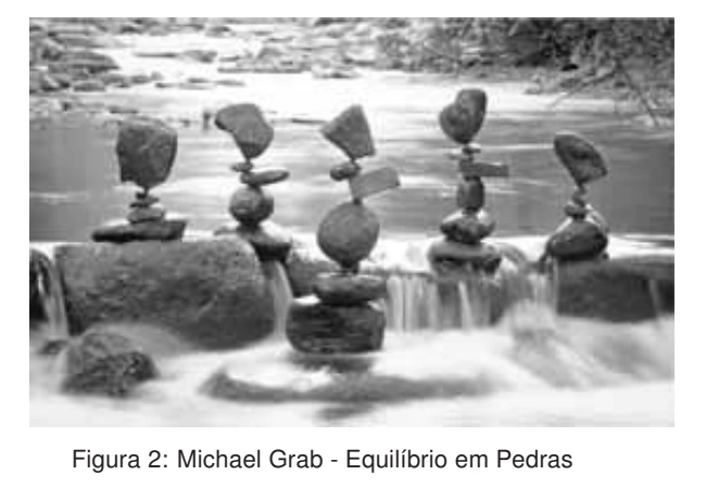 Esculturas de pedras em equilíbrio, de Michael Grab.