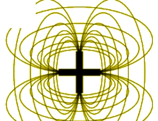 Alternativa D — linhas de campo magnético