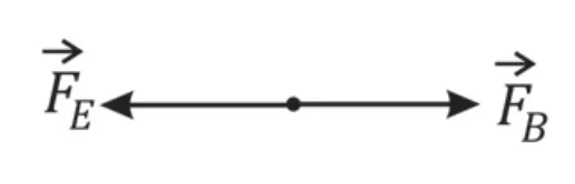 Diagrama C — forças elétrica e magnética sobre a partícula no solenoide