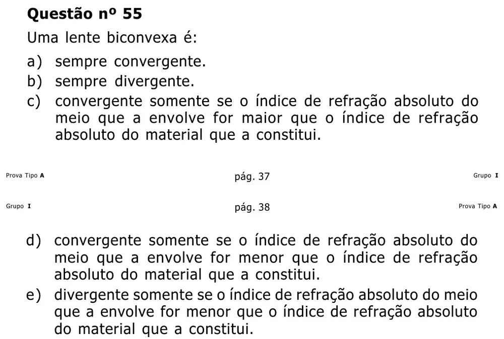 Questão 55 — Grupo I — Mackenzie 2002.1