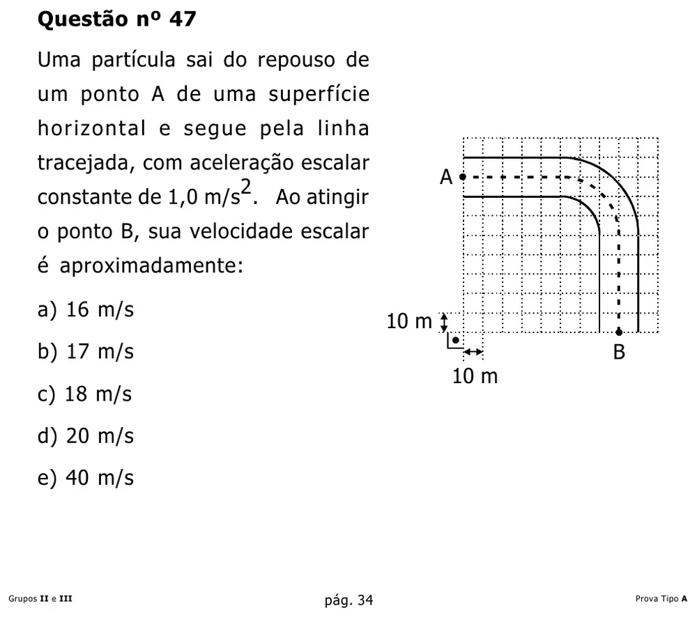Questão 47 — Grupos II e III — Mackenzie 2002.1