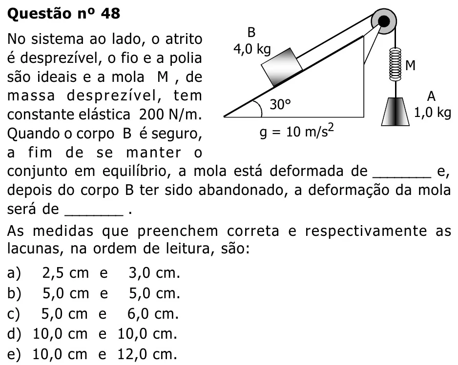 Questão 48 — Grupos II e III — Mackenzie 2002.1