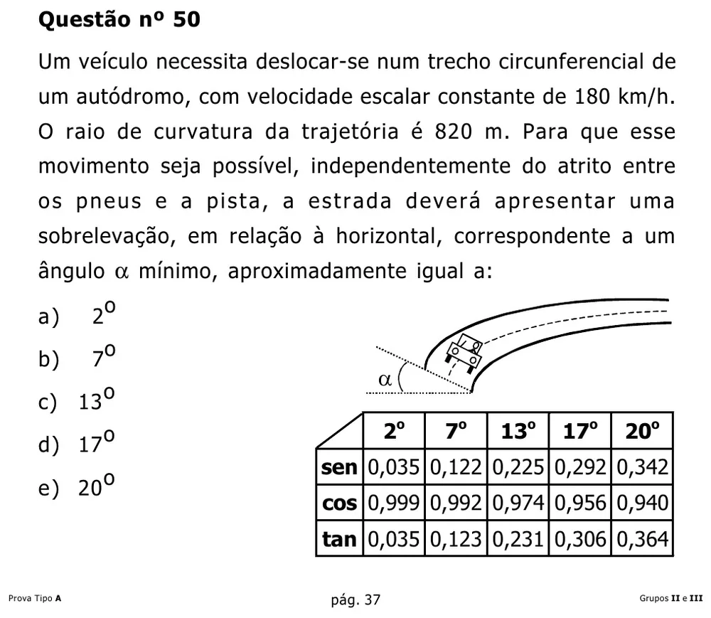 Questão 50 — Grupos II e III — Mackenzie 2002.1