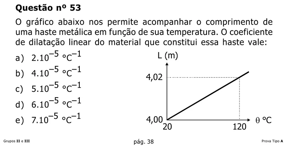 Questão 53 — Grupos II e III — Mackenzie 2002.1