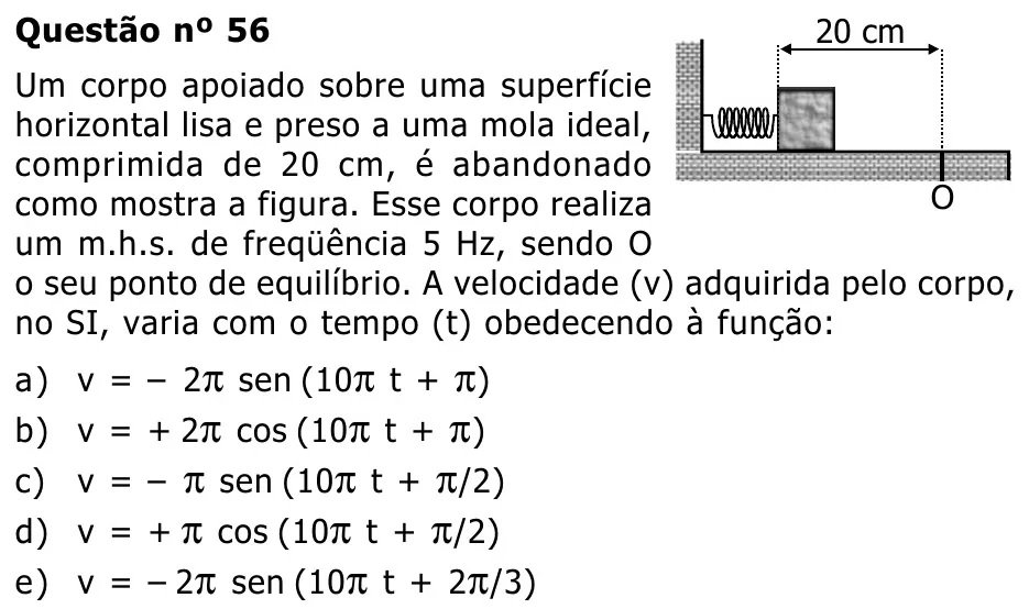 Questão 56 — Grupos II e III — Mackenzie 2002.1