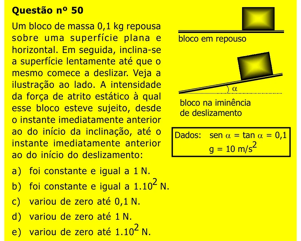 Questão 50 — Grupos IV, V e VI — Mackenzie 2002.1