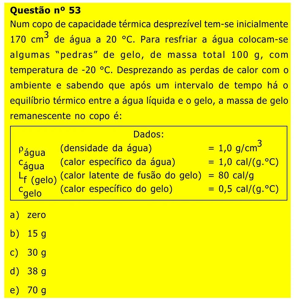 Questão 53 — Grupos IV, V e VI — Mackenzie 2002.1