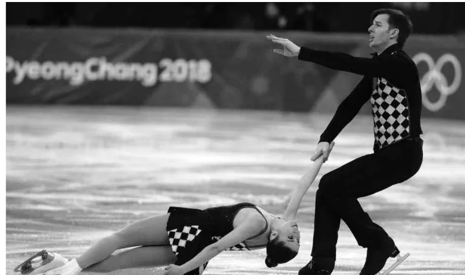 Foto da patinação artística nos Jogos Olímpicos de Inverno de Pyeongchang 2018