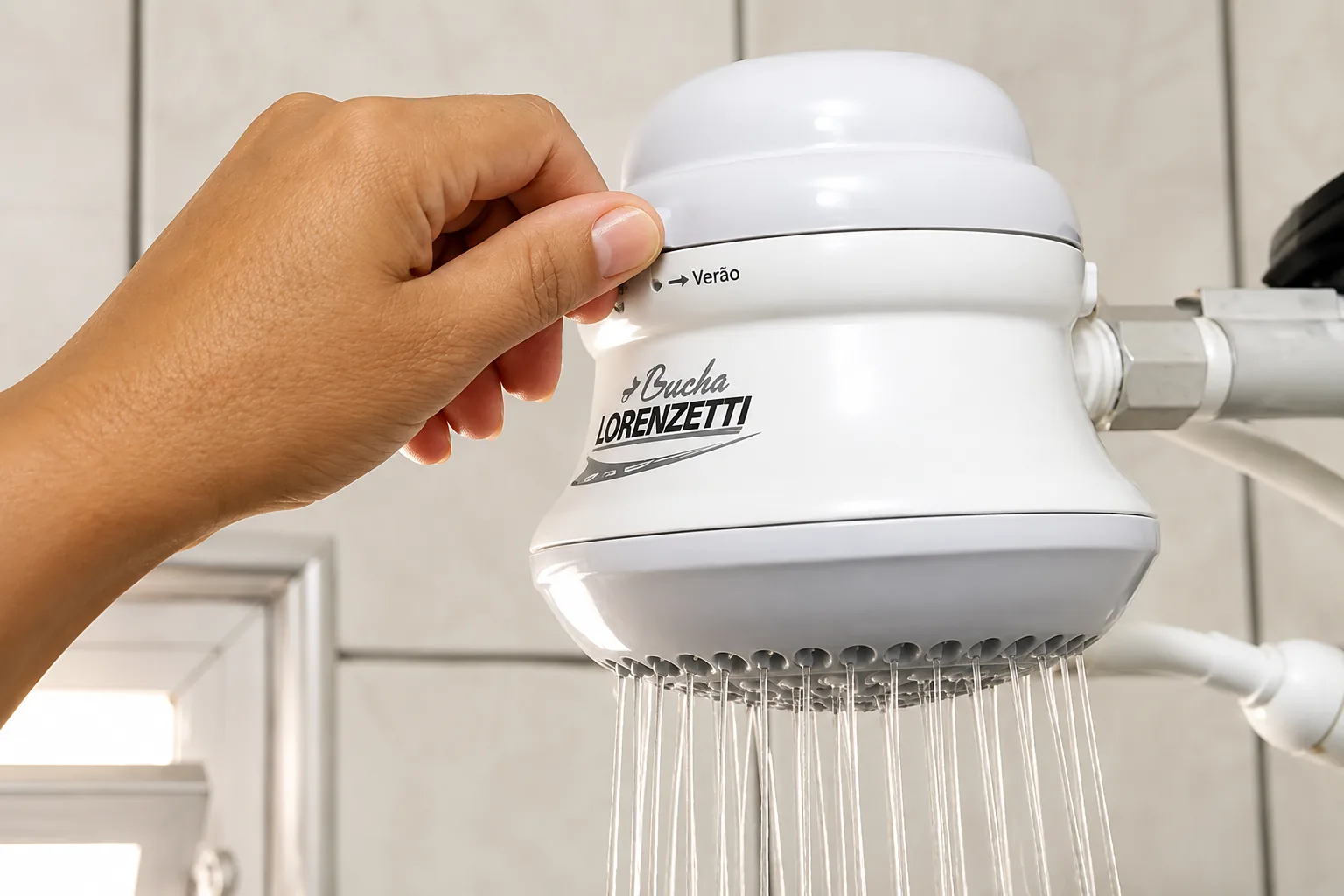 Chuveiro elétrico — figura comum às questões 59 e 60 do Mackenzie 2020.1