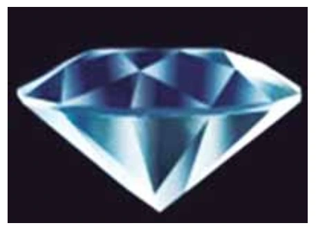 Figura 1: imagem de um diamante lapidado