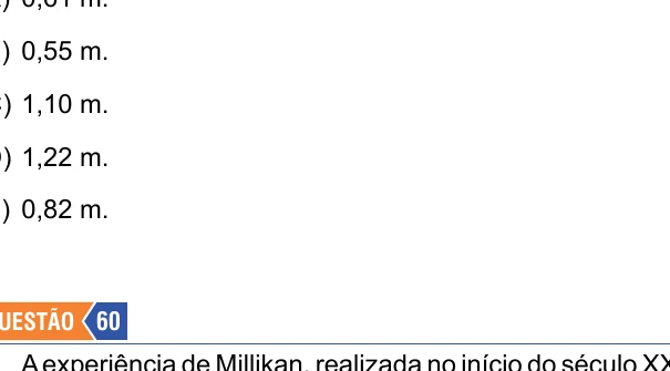 Gota de óleo em equilíbrio entre placas de capacitor no experimento de Millikan