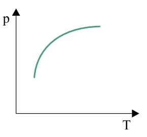 Gráfico p x T — opção E
