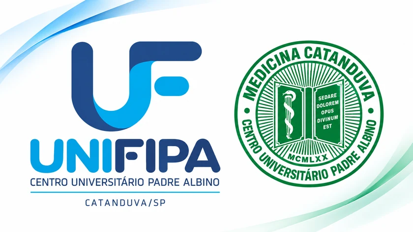 Logos da UNIFIPA e da Medicina Catanduva — Centro Universitário Padre Albino